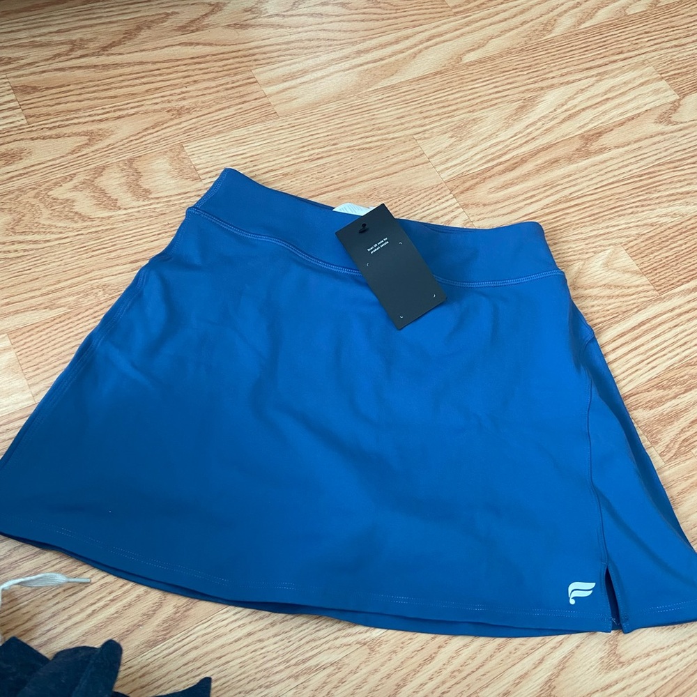 Fabletics Athletic Blue Mini A-Line Skirt